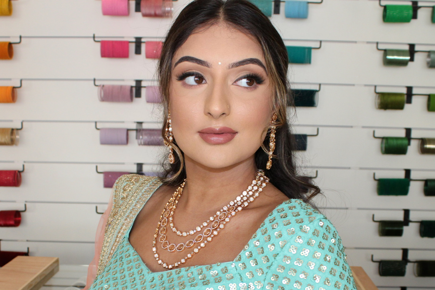 Rose Gold Kundan Set