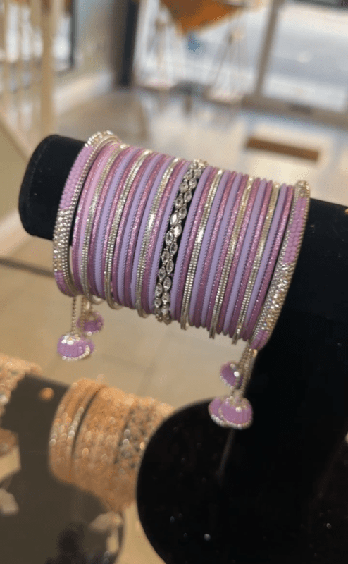 Lilac Bangle Set