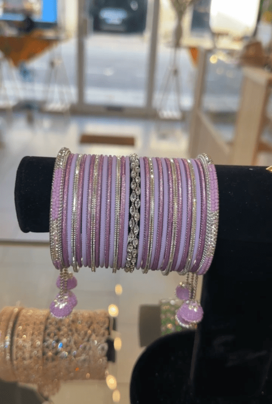 Lilac Bangle Set