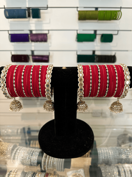 Red Bangle Set
