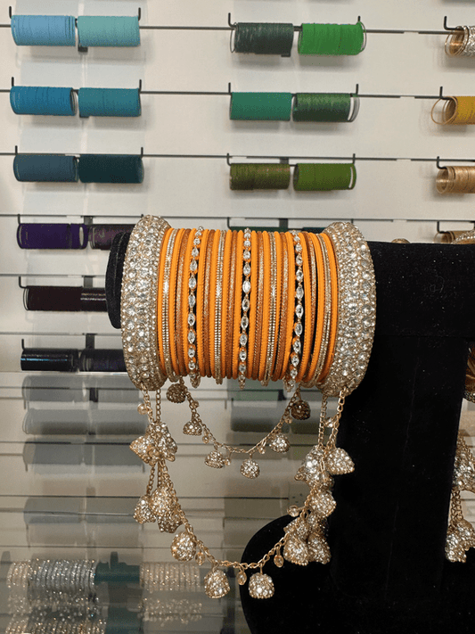 Orange Bangle Set