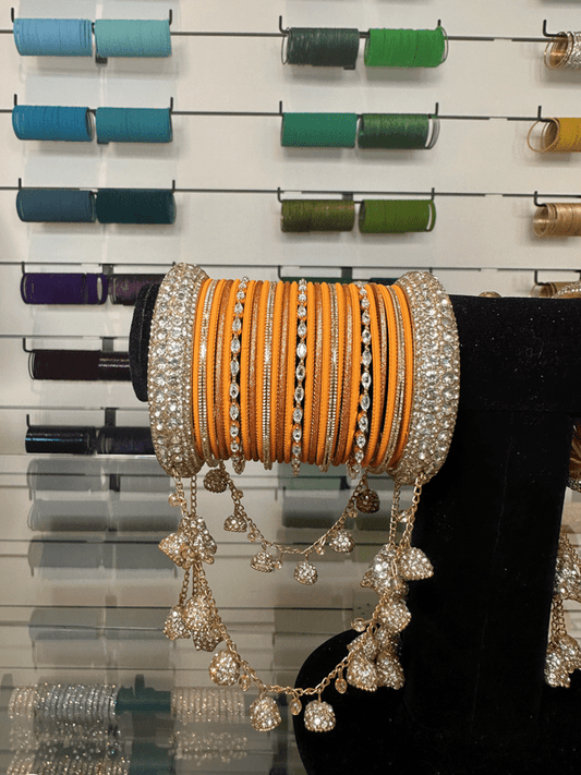 Orange Bangle Set